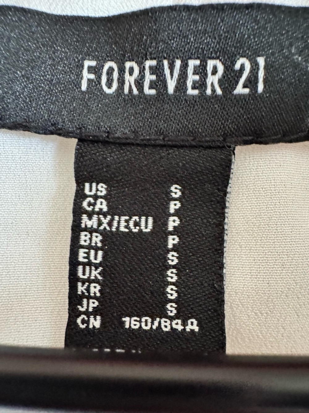 #412-Forever 21 Gorgeous White Tweed Open-Front Cropped Jacket Size Small - Picture 5 of 5